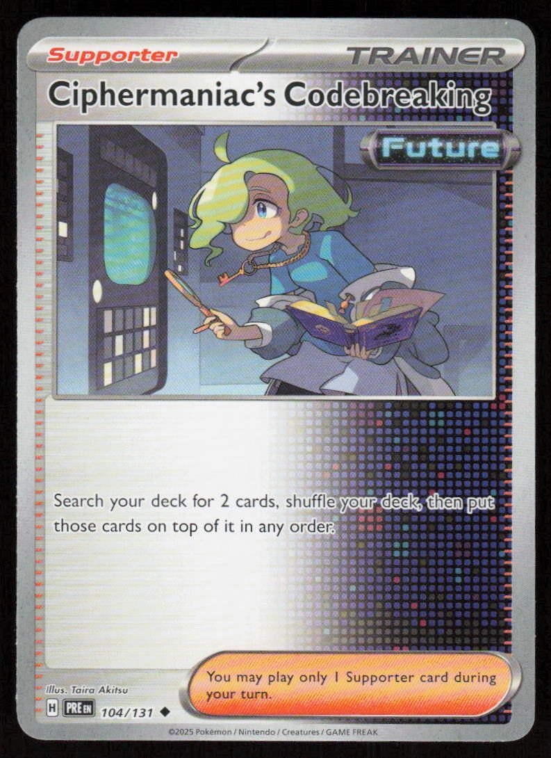 Ciphermaniac's Codebreaking Uncommon SV: Prismatic Evolutions 104/131 NM