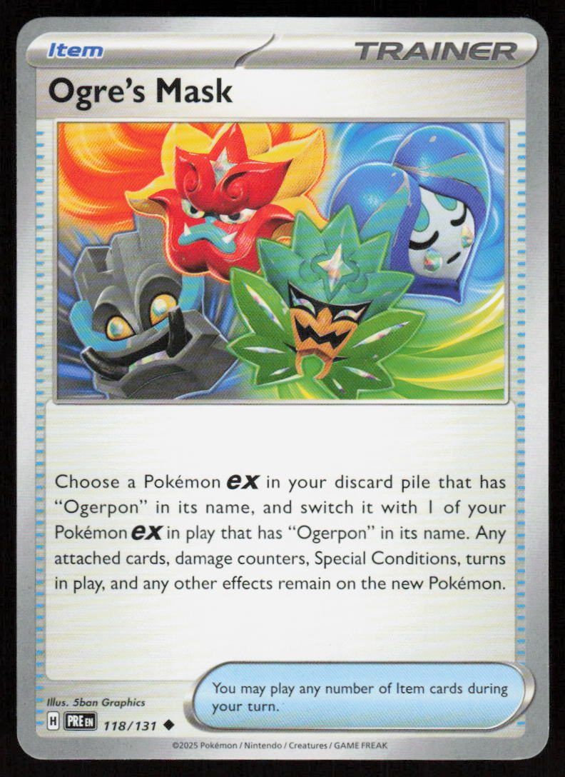 Ogre's Mask Uncommon SV: Prismatic Evolutions 118/131 NM