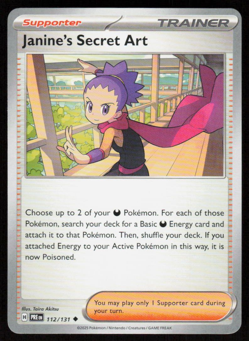 Janine's Secret Art Uncommon SV: Prismatic Evolutions 112/131 NM