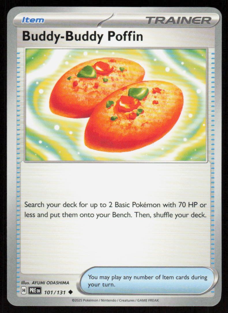 Buddy-Buddy Poffin Uncommon SV: Prismatic Evolutions 101/131 NM