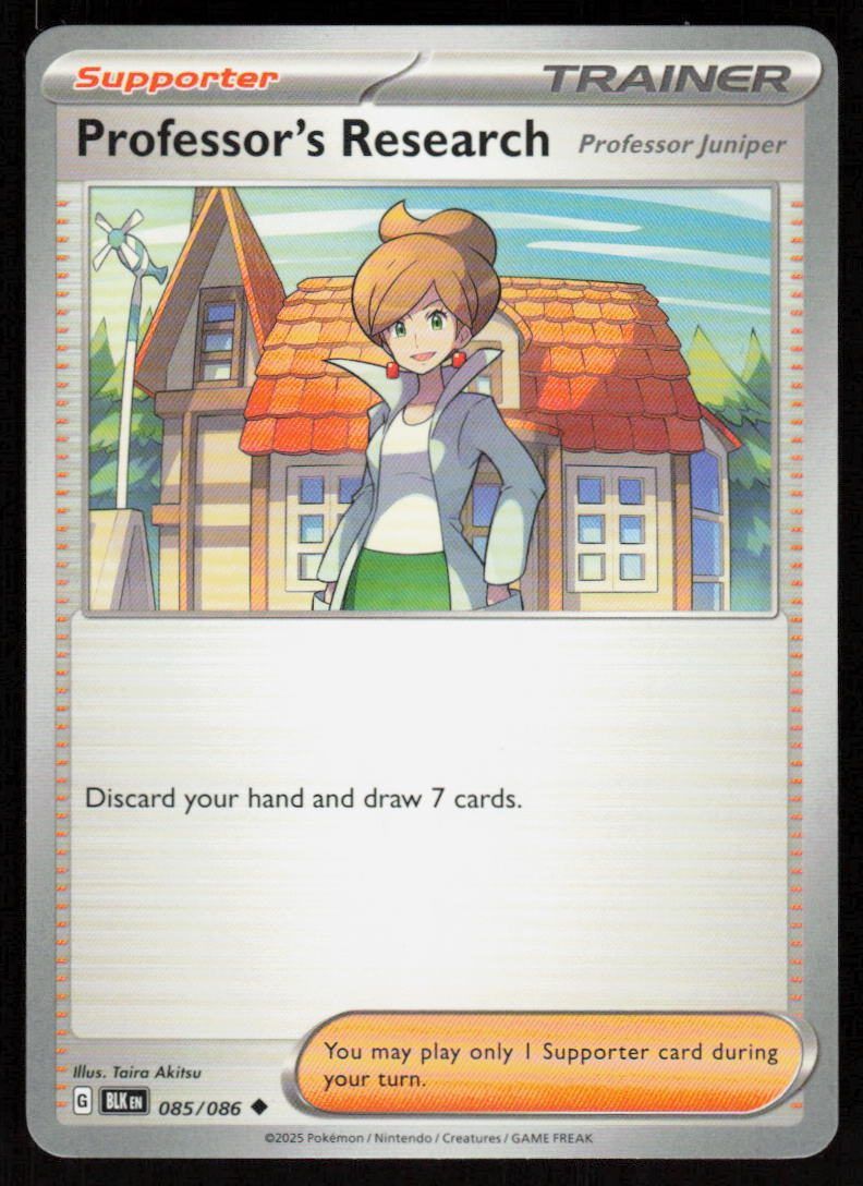 Professor's Research [Professor Juniper] Uncommon SV: Black Bolt 085/086 NM