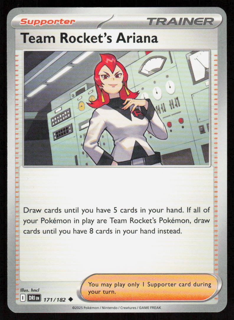 Team Rocket's Ariana Uncommon SV10: Destined Rivals 171/182 NM