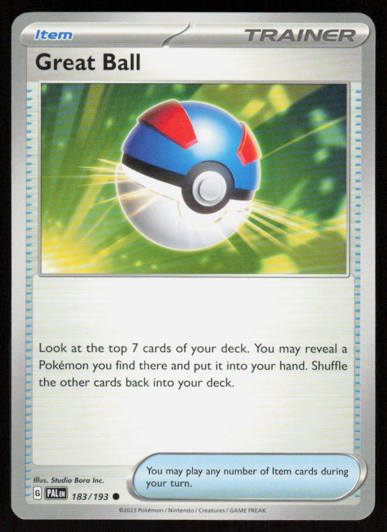 Great Ball Common SV02: Paldea Evolved 183/193 NM