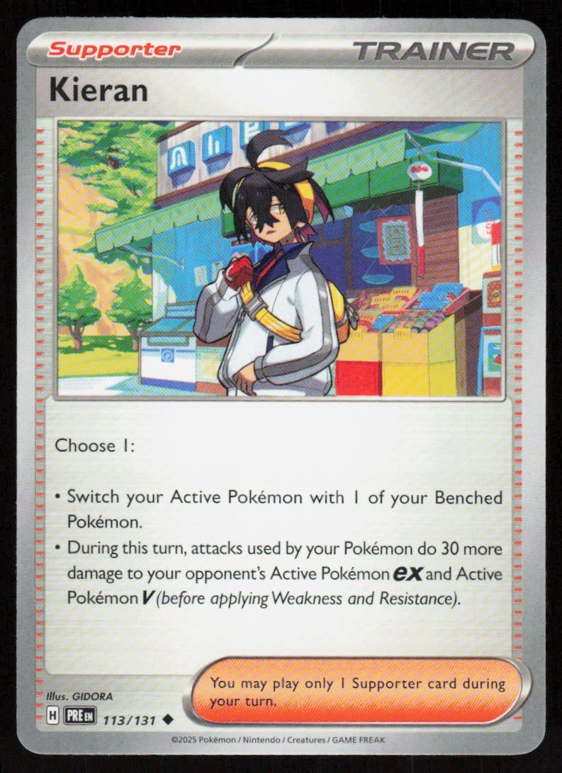 Kieran Uncommon SV: Prismatic Evolutions 113/131 NM