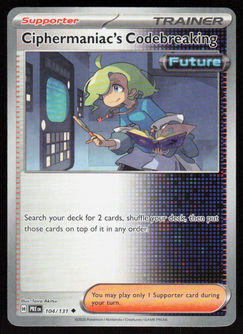 Ciphermaniac's Codebreaking Uncommon SV: Prismatic Evolutions 104/131 NM