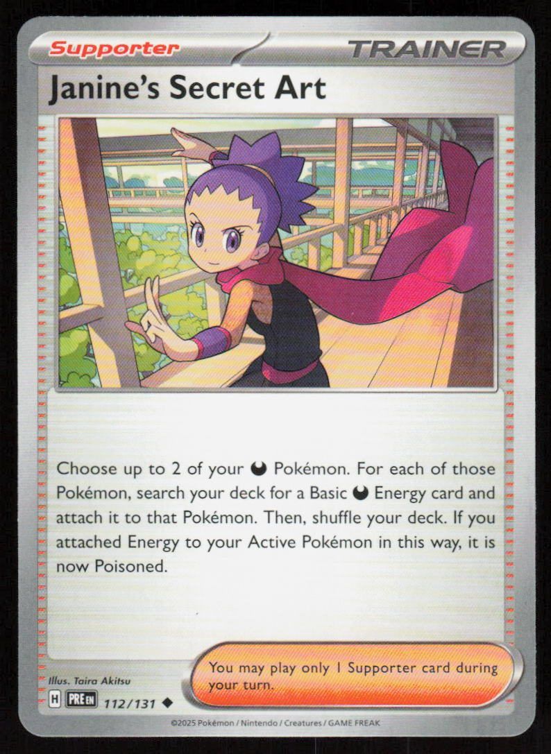 Janine's Secret Art Uncommon SV: Prismatic Evolutions 112/131 NM