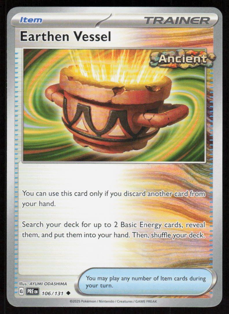 Earthen Vessel Uncommon SV: Prismatic Evolutions 106/131 NM