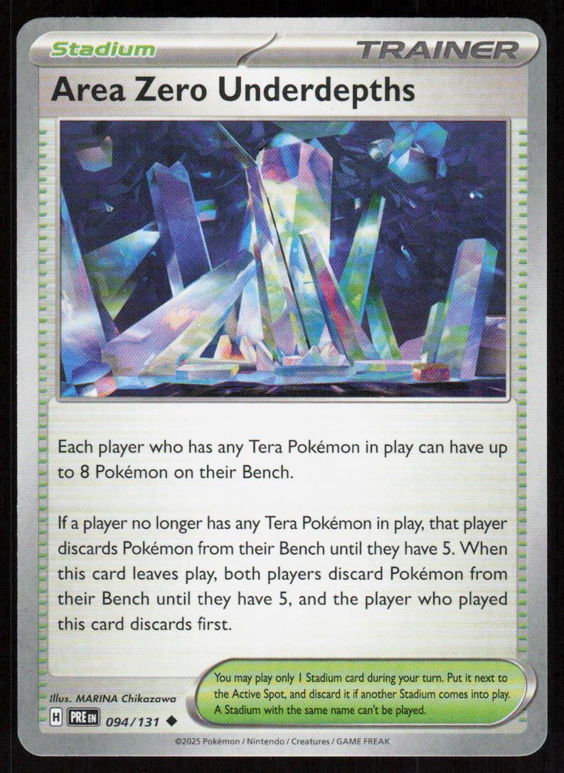 Area Zero Underdepths Uncommon SV: Prismatic Evolutions 094/131 NM