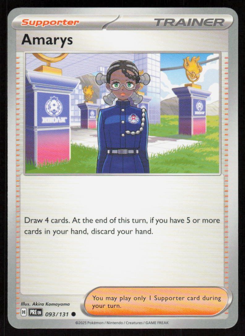 Amarys Common SV: Prismatic Evolutions 093/131 NM