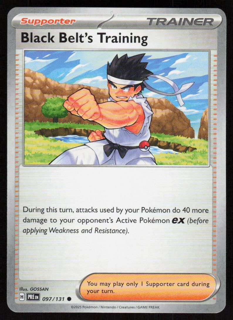 Black Belt's Training Common SV: Prismatic Evolutions 097/131 NM