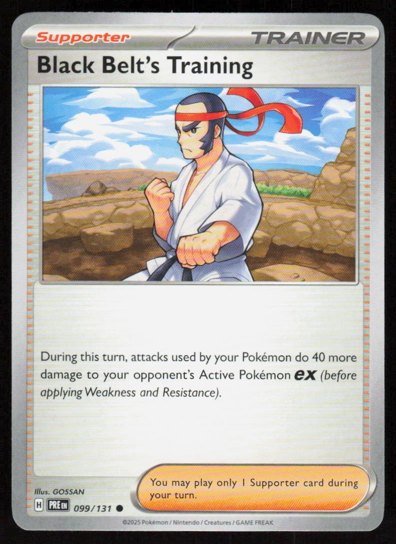 Black Belt's Training Common SV: Prismatic Evolutions 099/131 NM