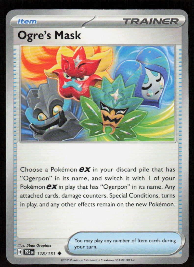 Ogre's Mask Uncommon SV: Prismatic Evolutions 118/131 NM