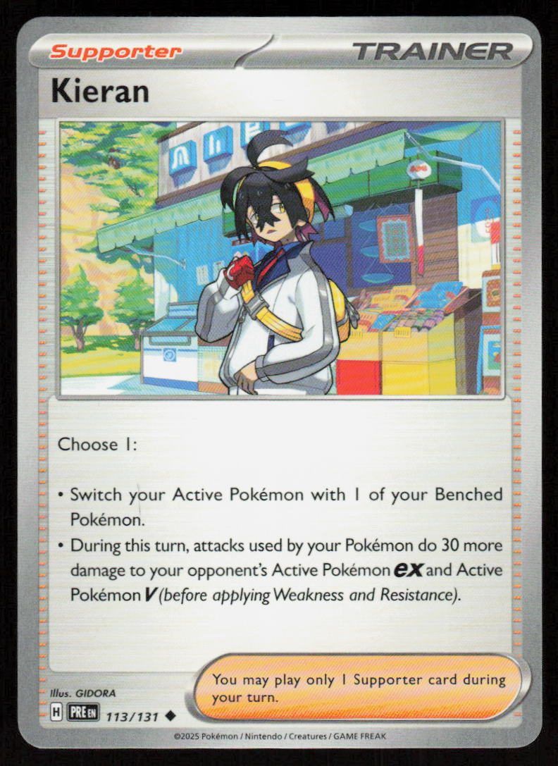 Kieran Uncommon SV: Prismatic Evolutions 113/131 NM