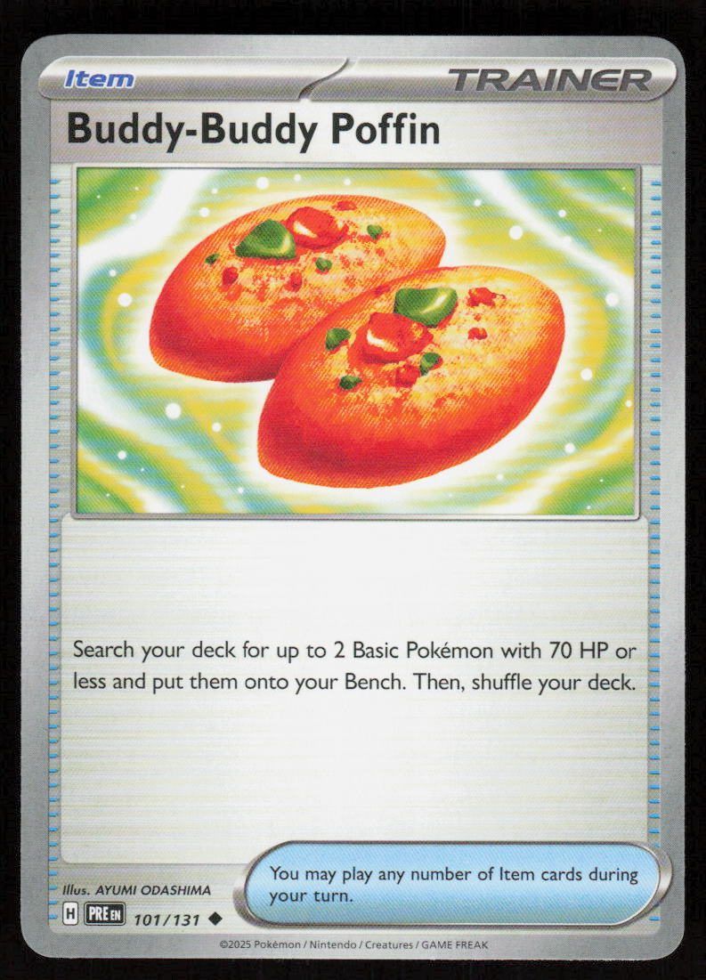 Buddy-Buddy Poffin Uncommon SV: Prismatic Evolutions 101/131 NM