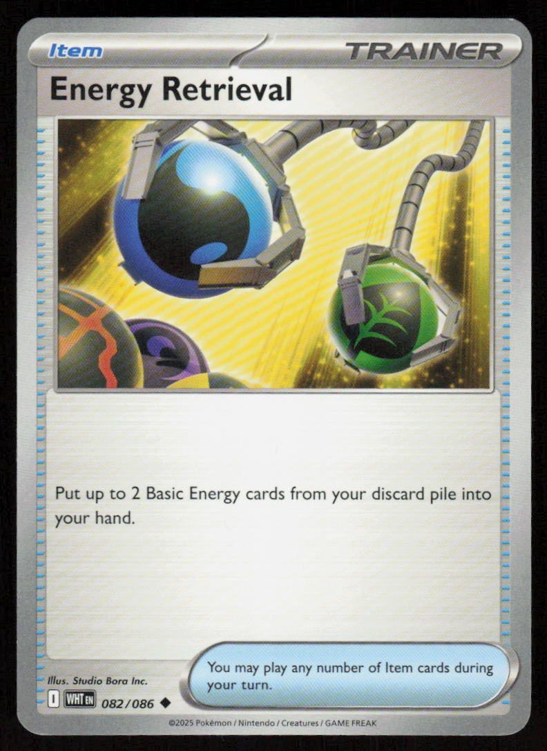Energy Retrieval Uncommon SV: White Flare 082/086 NM