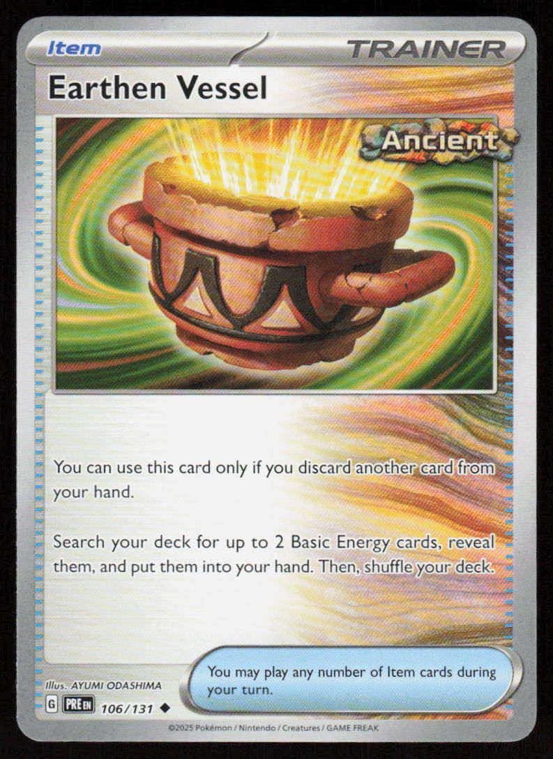 Earthen Vessel Uncommon SV: Prismatic Evolutions 106/131 NM