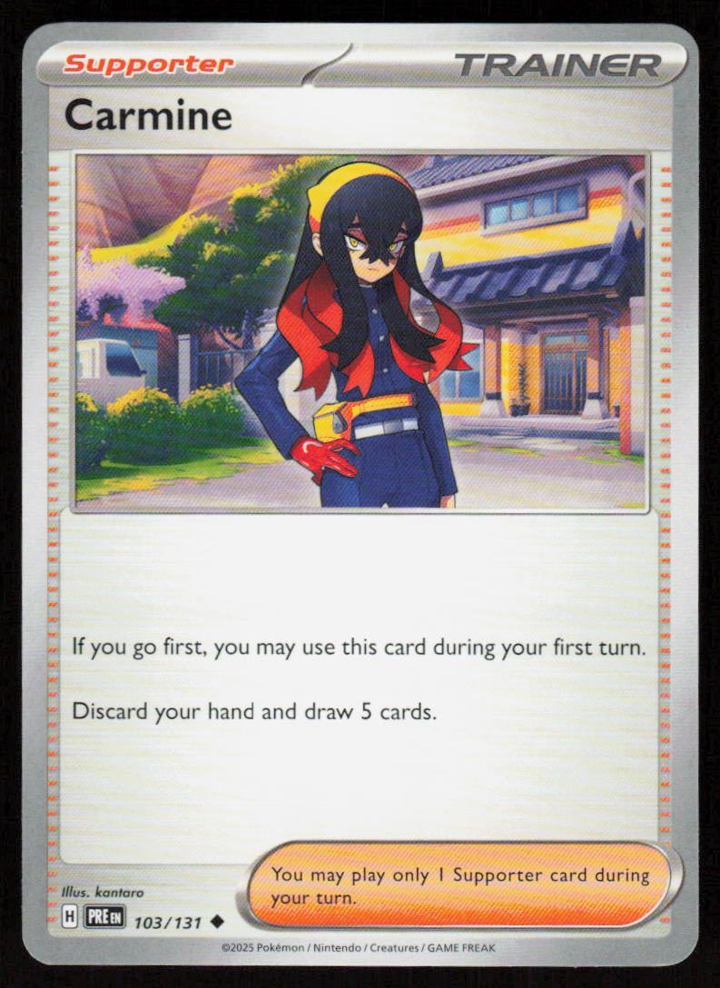 Carmine Uncommon SV: Prismatic Evolutions 103/131 NM