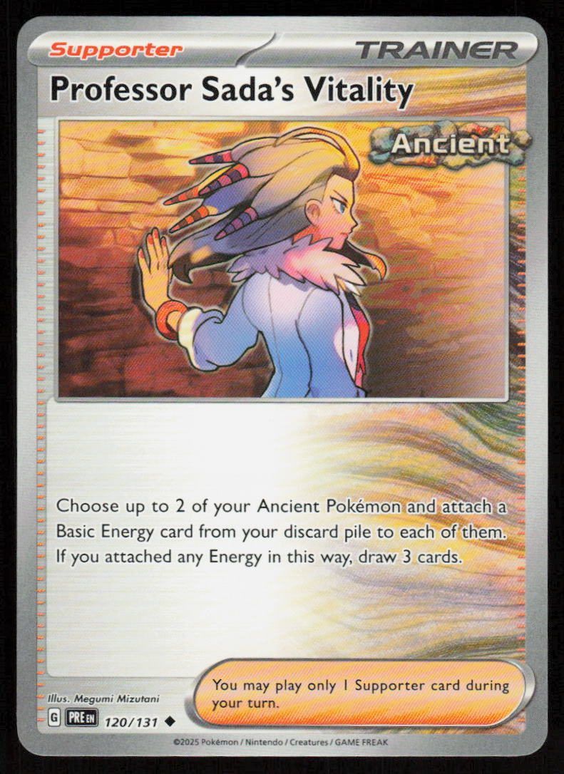 Professor Sada's Vitality Uncommon SV: Prismatic Evolutions 120/131 NM