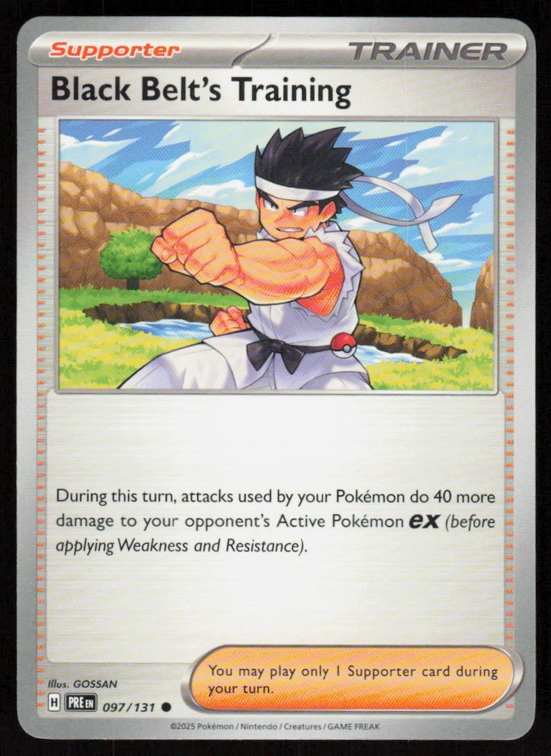 Black Belt's Training Common SV: Prismatic Evolutions 097/131 NM