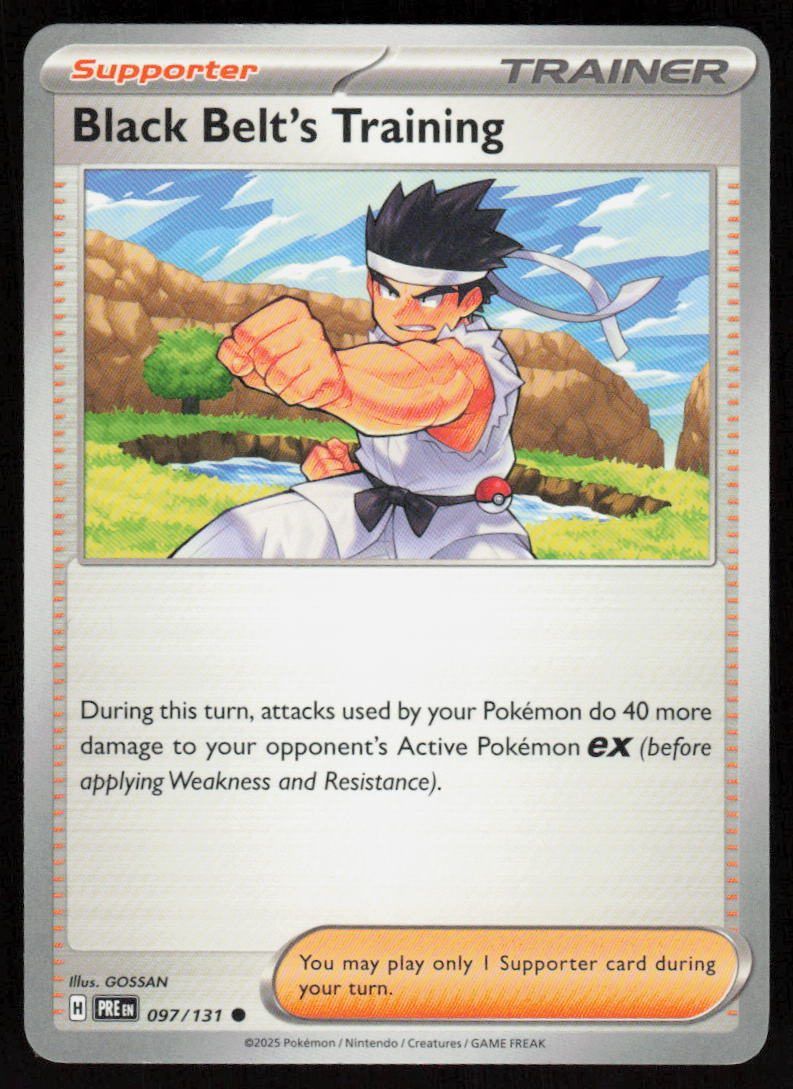 Black Belt's Training Common SV: Prismatic Evolutions 097/131 NM