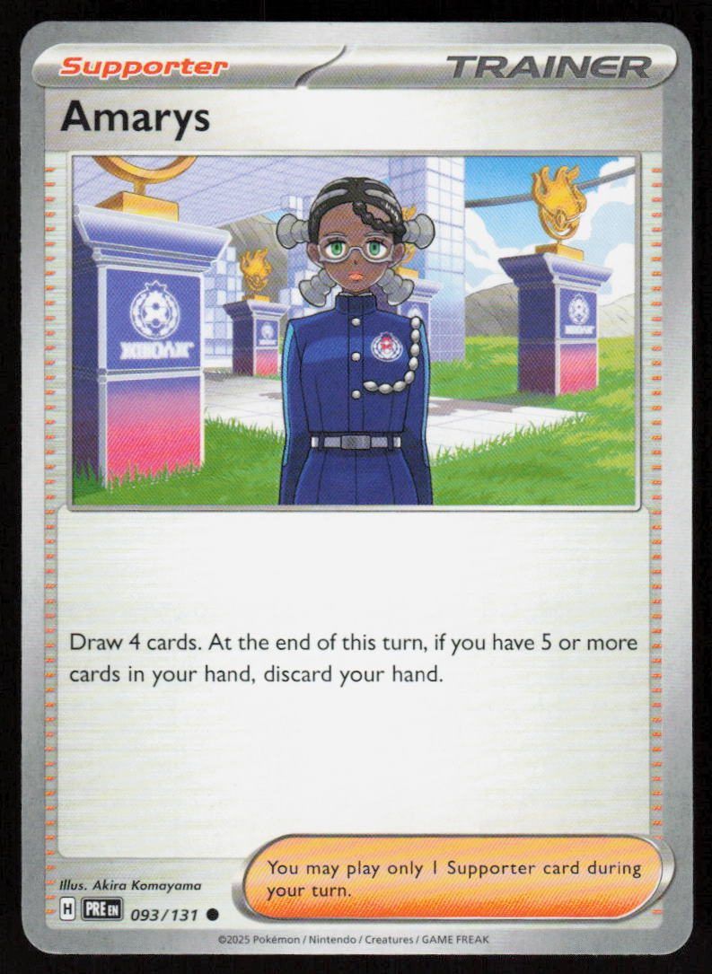 Amarys Common SV: Prismatic Evolutions 093/131 NM