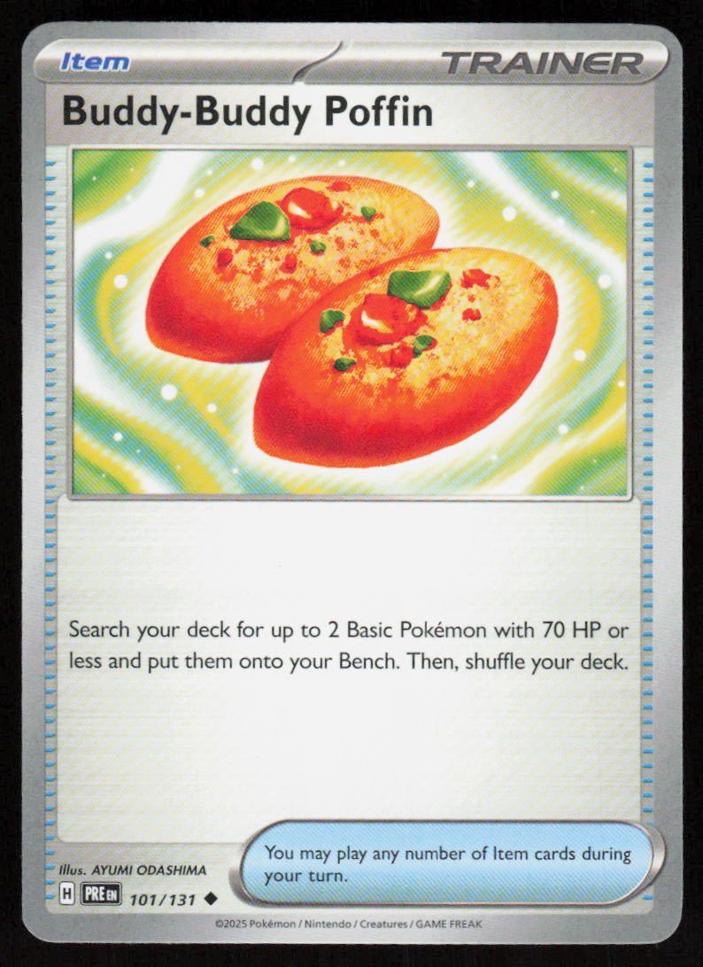 Buddy-Buddy Poffin Uncommon SV: Prismatic Evolutions 101/131 NM