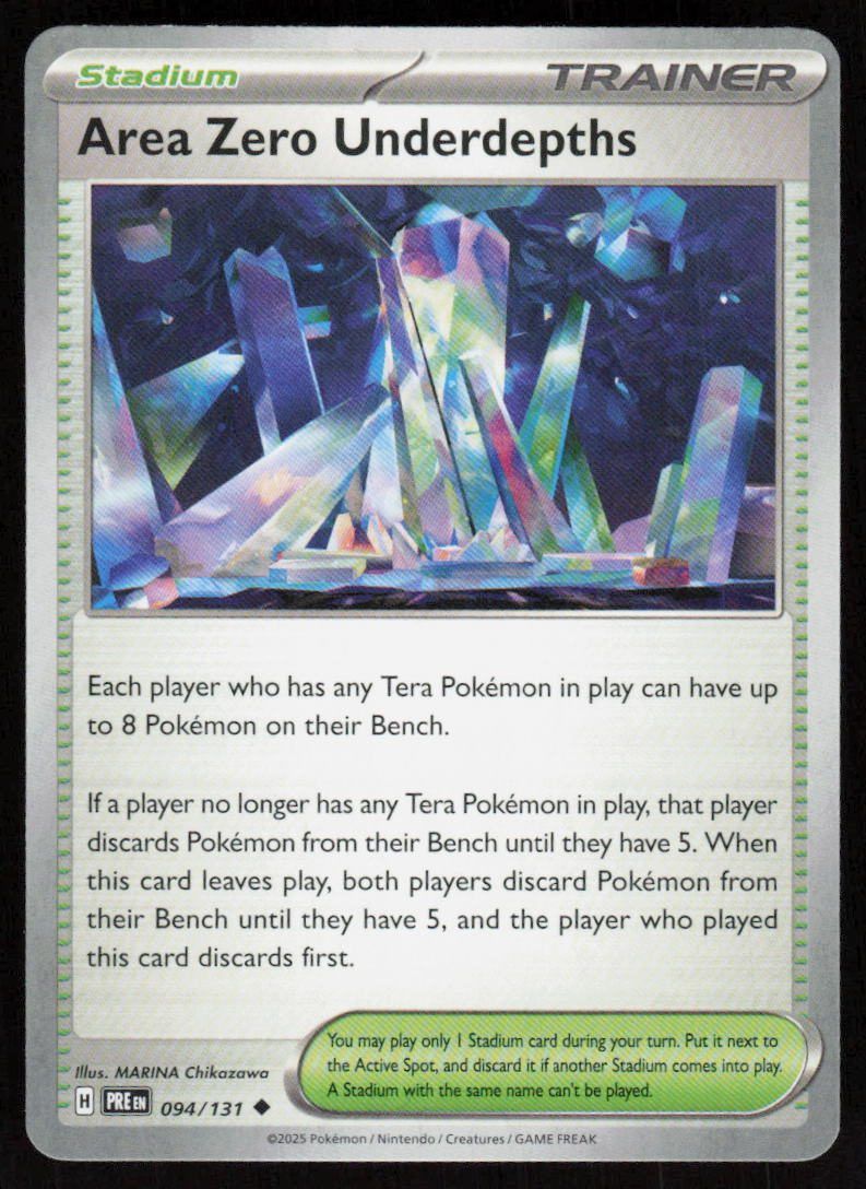 Area Zero Underdepths Uncommon SV: Prismatic Evolutions 094/131 NM