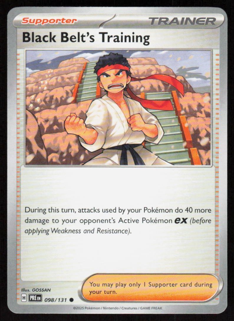 Black Belt's Training Common SV: Prismatic Evolutions 098/131 NM