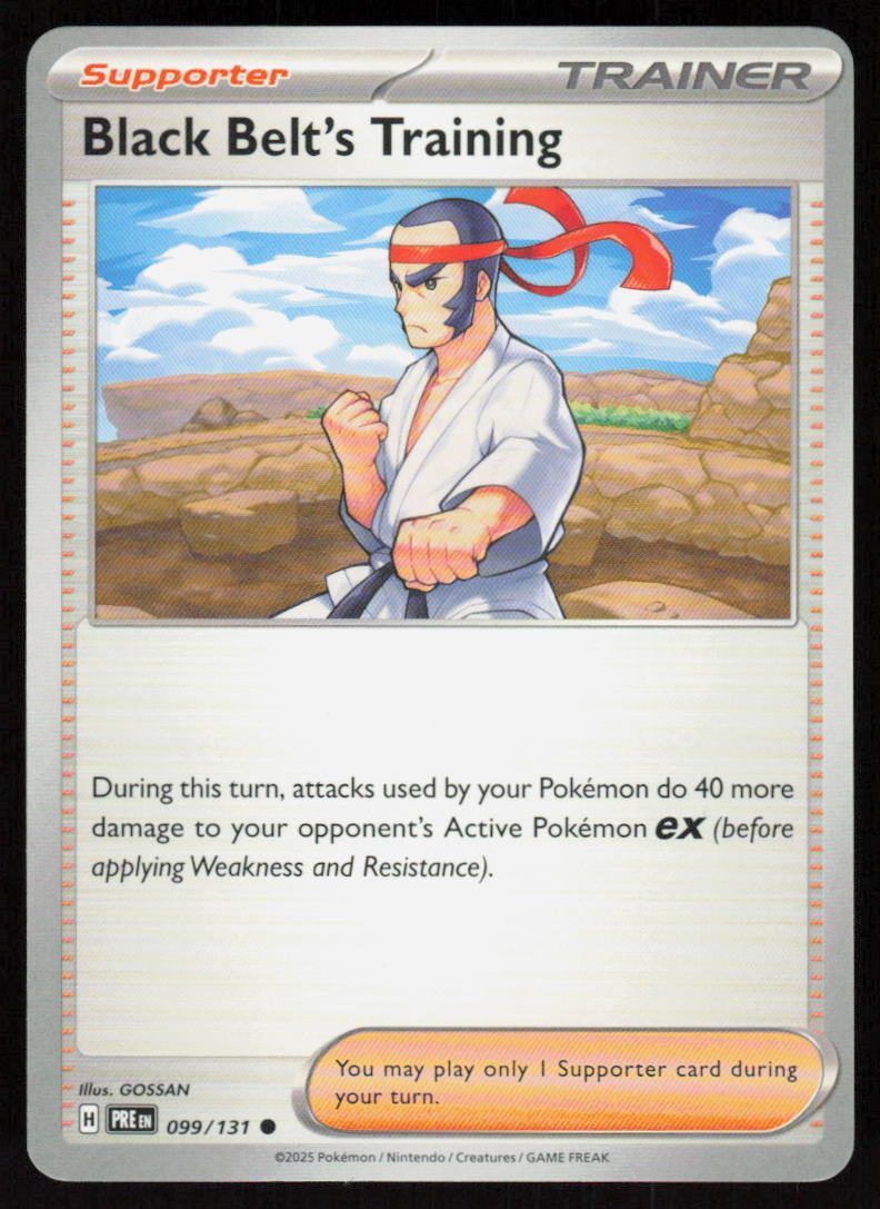 Black Belt's Training Common SV: Prismatic Evolutions 099/131 NM