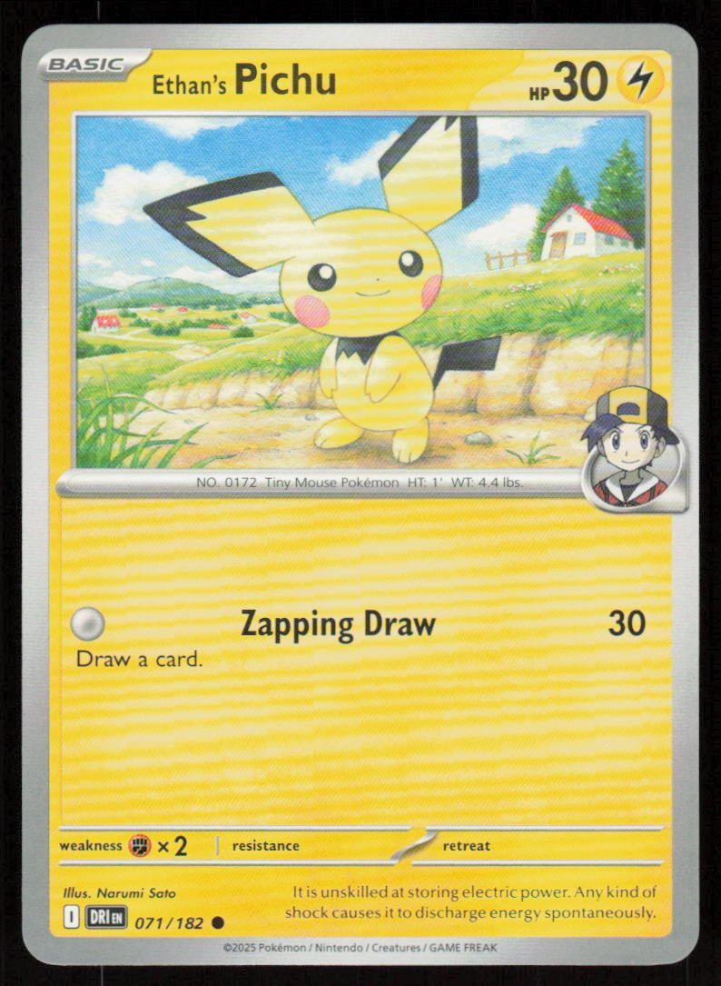 Ethans Pichu Common SV10: Destined Rivals 071/182 NM