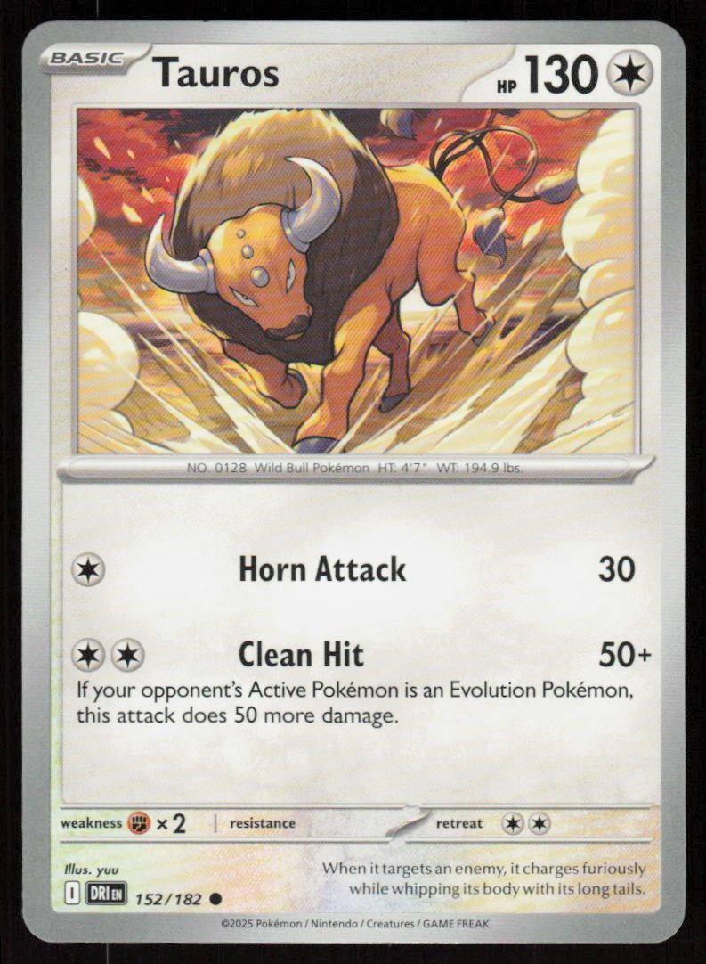Tauros Common SV10: Destined Rivals 152/182 NM