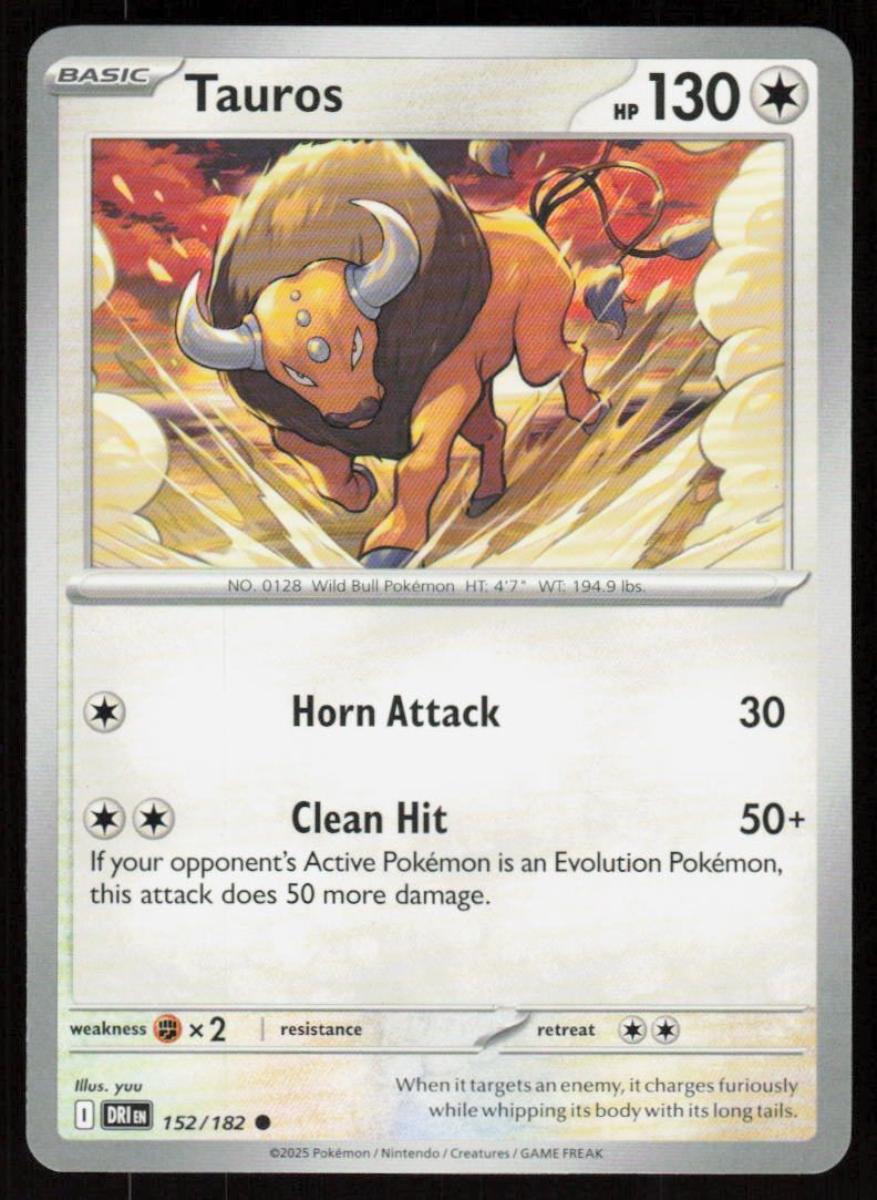 Tauros Common SV10: Destined Rivals 152/182 NM