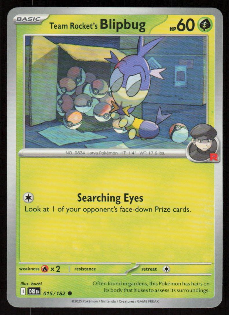 Team Rockets Blipbug Common SV10: Destined Rivals 015/182 NM