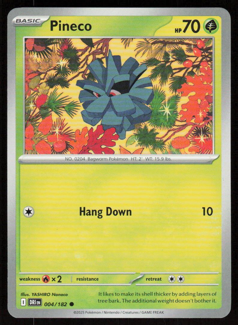 Pineco Common SV10: Destined Rivals 004/182 NM