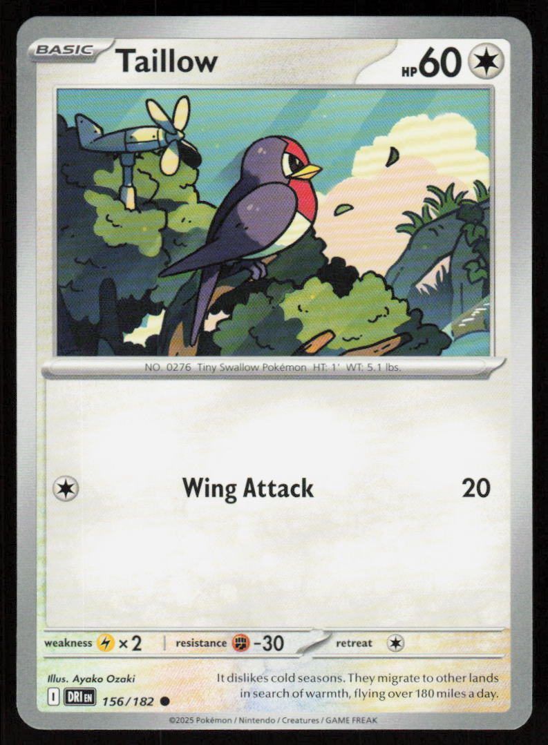 Taillow Common SV10: Destined Rivals 156/182 NM
