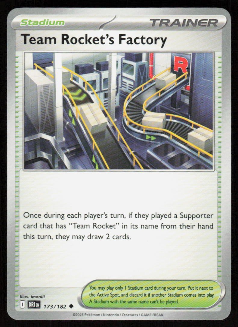 Team Rocket's Factory Uncommon SV10: Destined Rivals 173/182 NM
