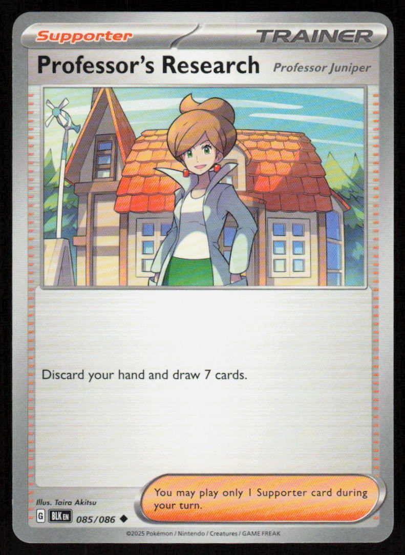 Professor's Research [Professor Juniper] Uncommon SV: Black Bolt 085/086 NM