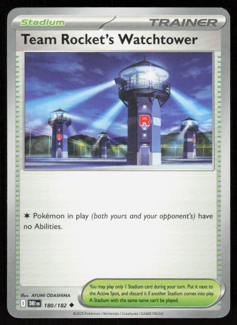 Team Rocket's Watchtower Uncommon SV10: Destined Rivals 180/182 NM