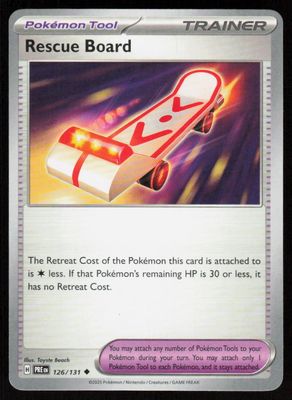 Rescue Board Uncommon SV: Prismatic Evolutions 126/131 NM