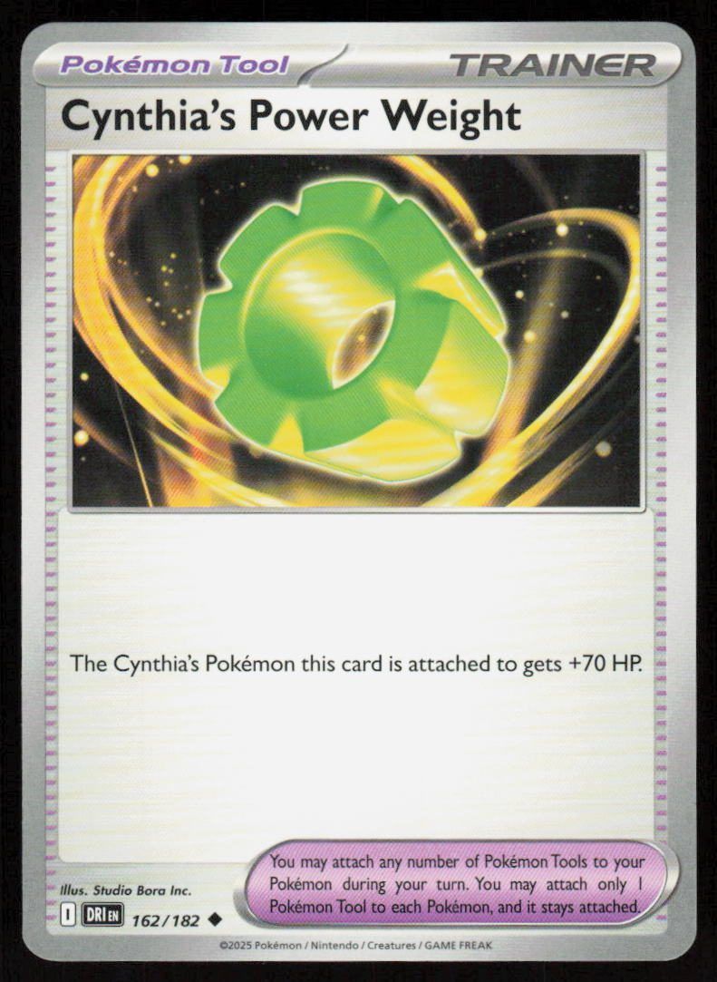 Cynthia's Power Weight Uncommon SV10: Destined Rivals 162/182 NM