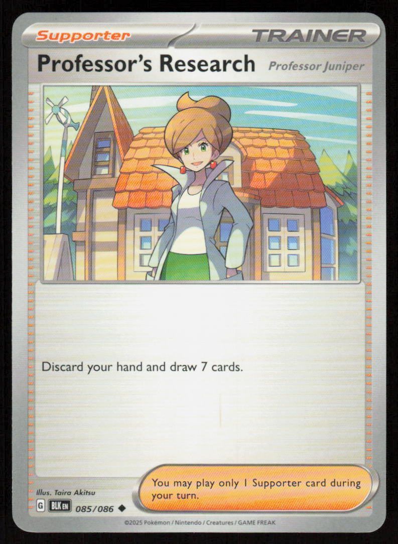 Professor's Research [Professor Juniper] Uncommon SV: Black Bolt 085/086 NM