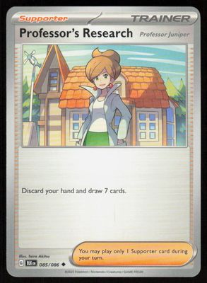 Professor's Research [Professor Juniper] Uncommon SV: Black Bolt 085/086 NM