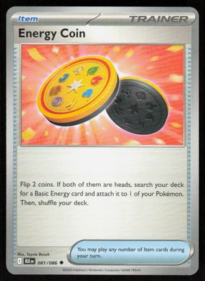 Energy Coin Uncommon SV: Black Bolt 081/086 NM