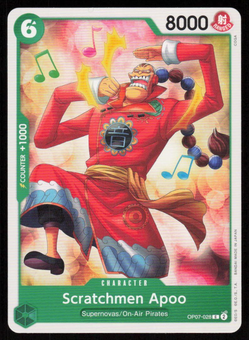 Scratchmen Apoo C 500 Years in the Future OP07-028 NM