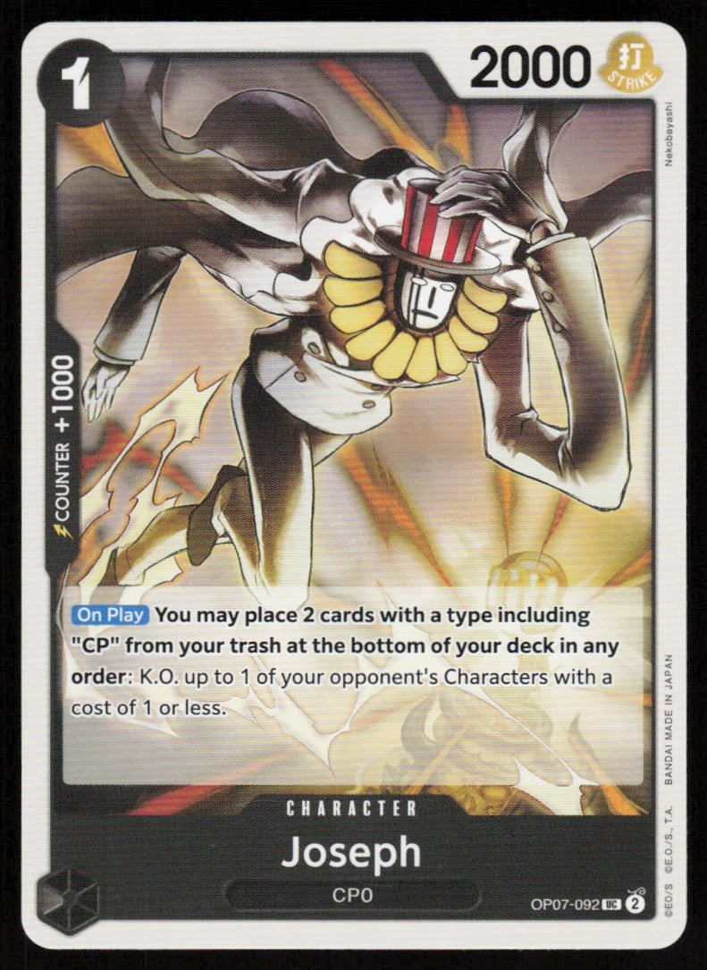 Joseph UC 500 Years in the Future OP07-092 NM