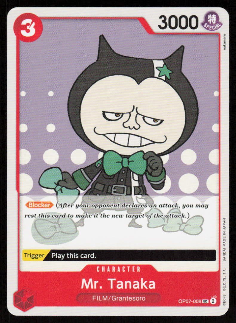 Mr. Tanaka UC 500 Years in the Future OP07-008 NM