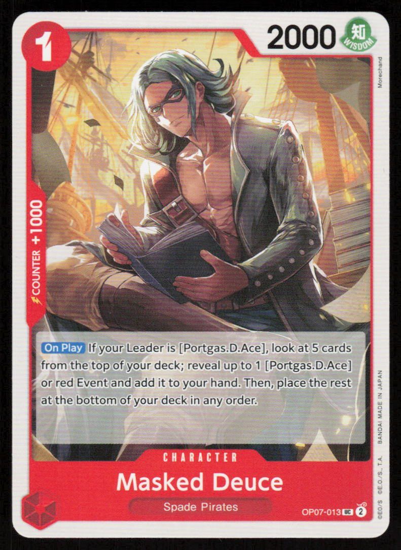 Masked Deuce UC 500 Years in the Future OP07-013 NM