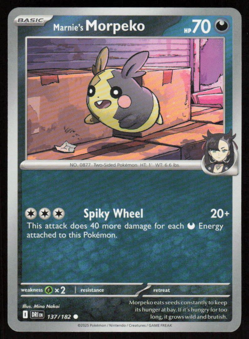 Marnie's Morpeko Common SV10: Destined Rivals 137/182 NM