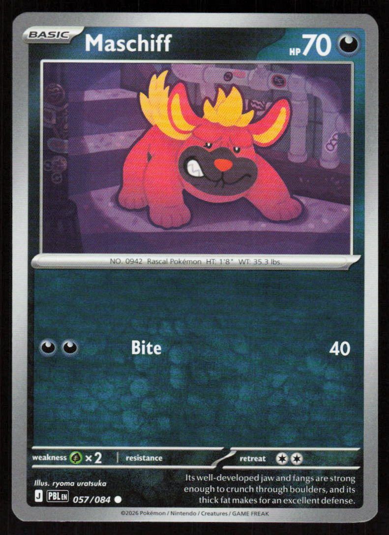 Maschiff Common ME05: Pitch Black 057/084 NM