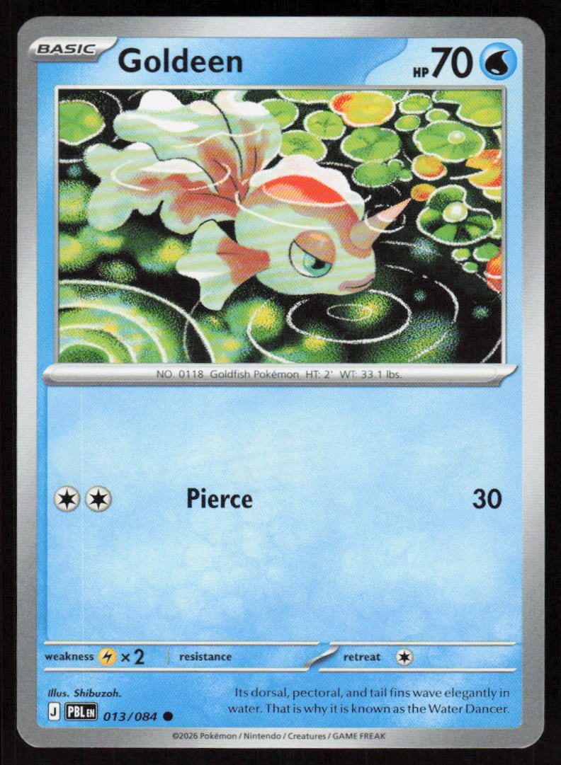 Goldeen Common ME05: Pitch Black 013/084 NM